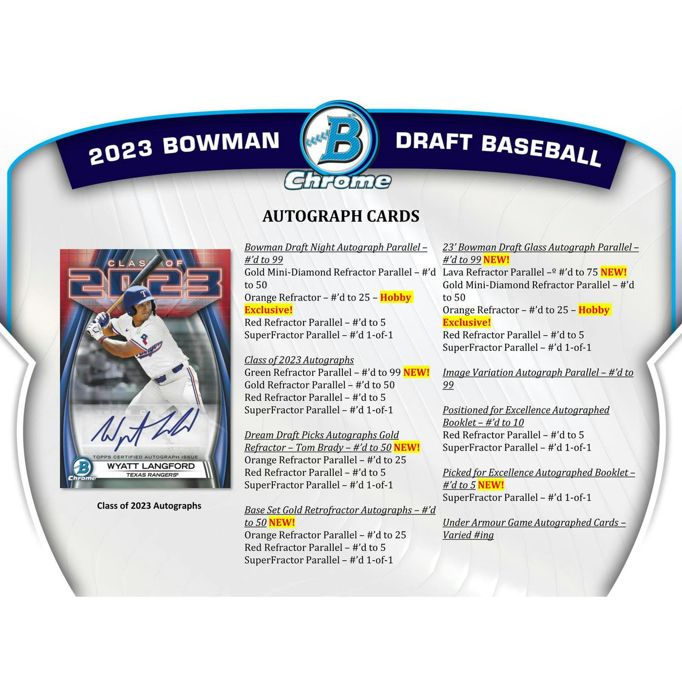 2023 Bowman Draft Baseball Hobby Jumbo 8-Box Case