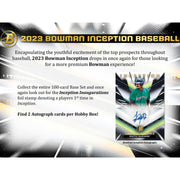 2023 Bowman Inception Baseball Hobby 16-Box Case