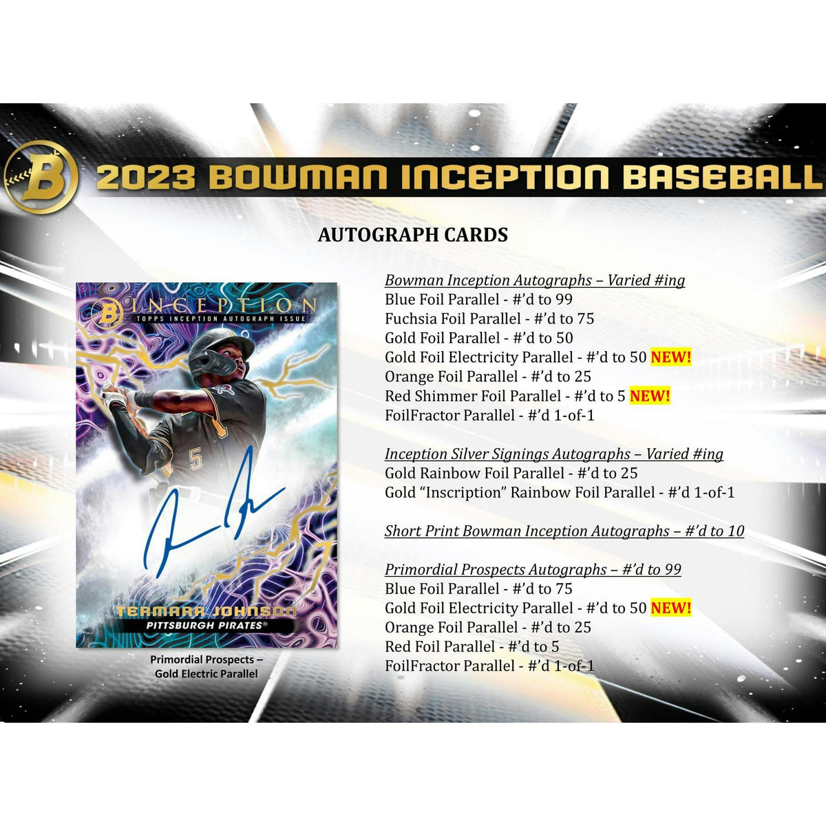 2023 Bowman Inception Baseball Hobby 16-Box Case
