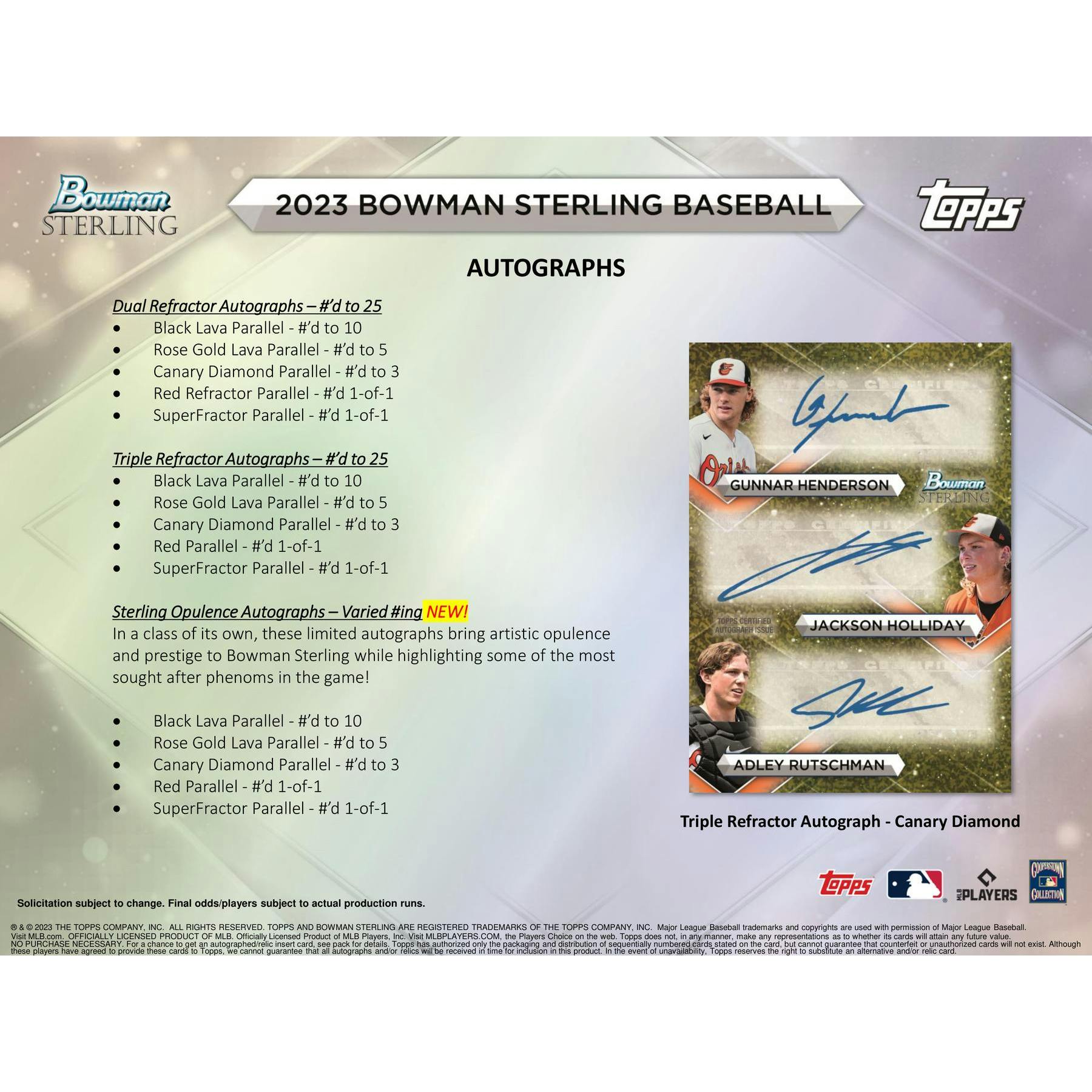 2023 Bowman Sterling Baseball Hobby Box
