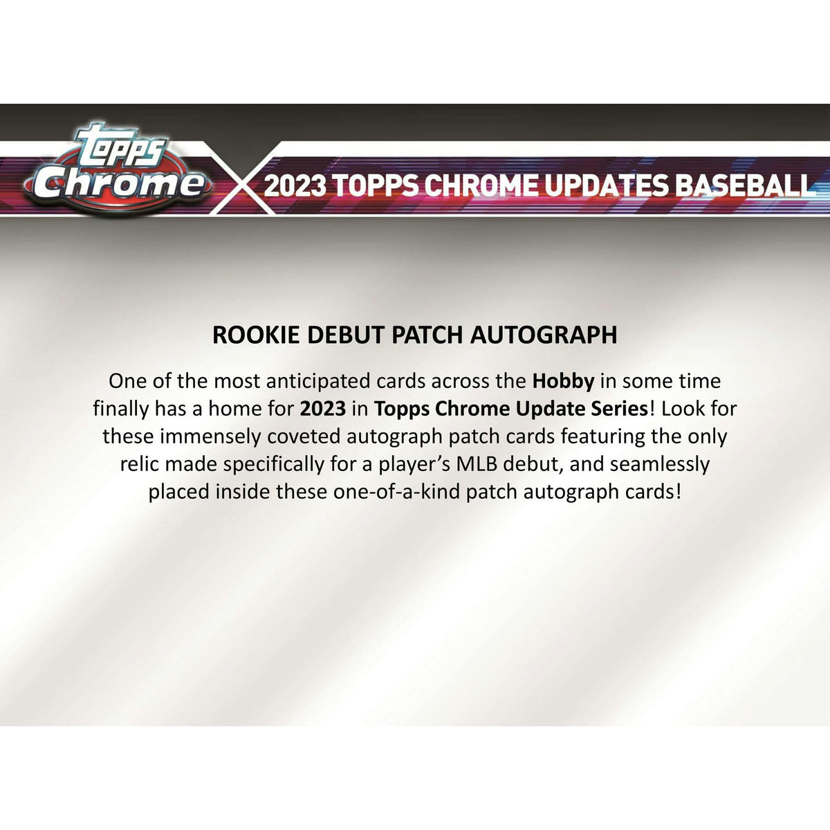 2023 Topps Chrome Update Series Baseball Blaster Box