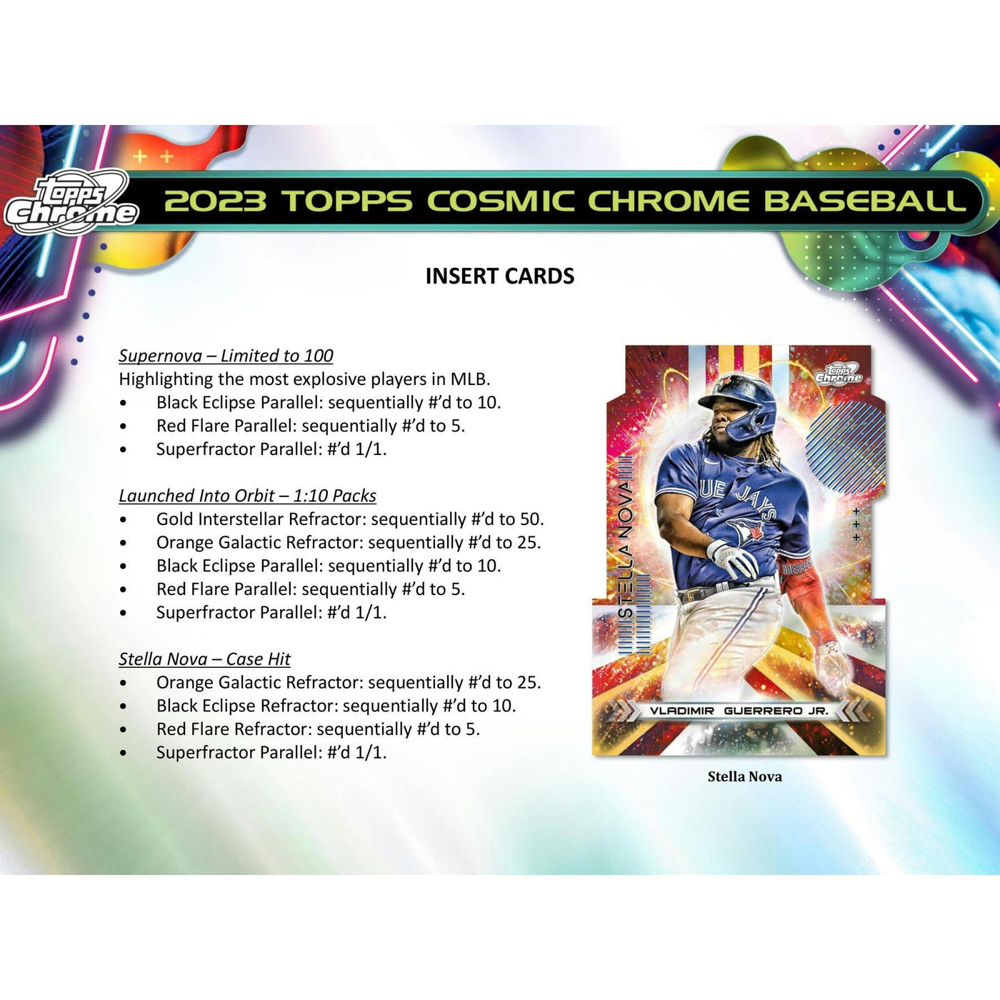 2023 Topps Cosmic Chrome Baseball Hobby 12-Box Case