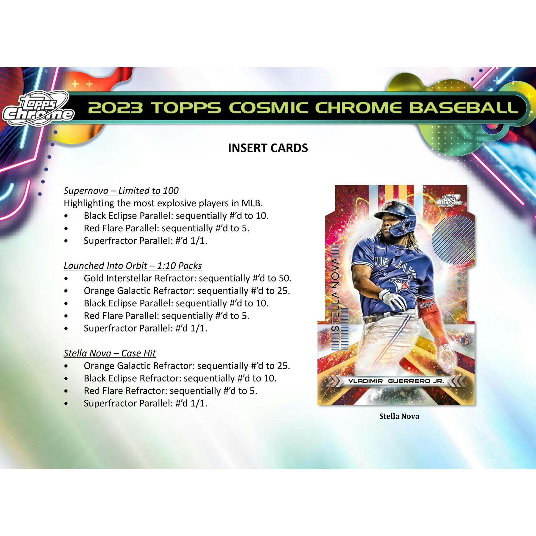 2023 Topps Cosmic Chrome Baseball Hobby Box