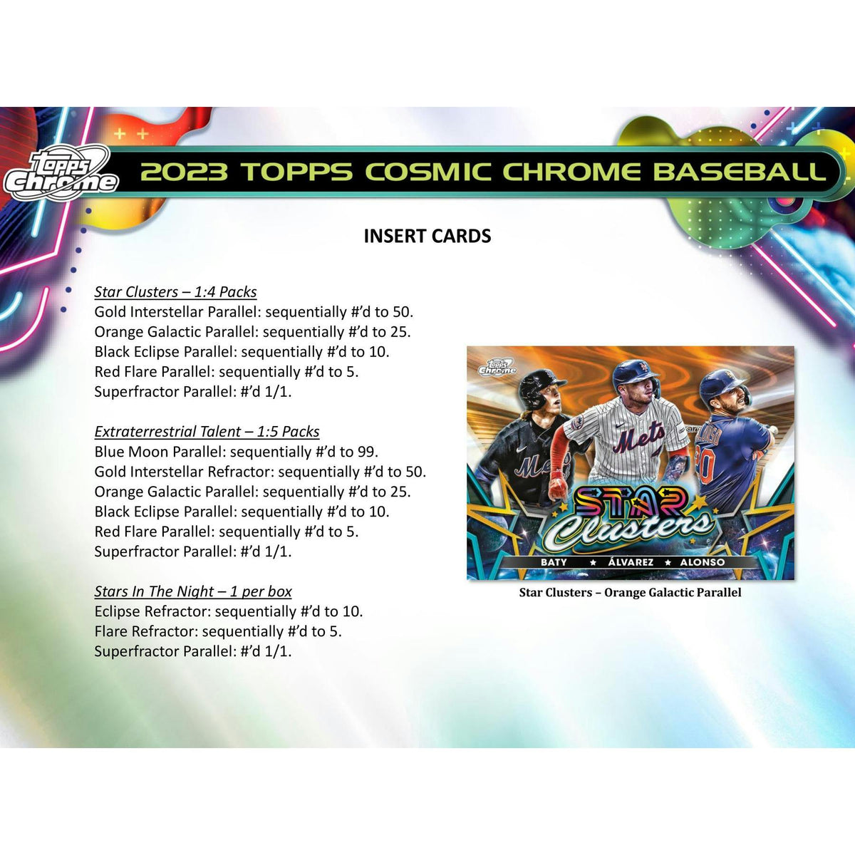 2023 Topps Cosmic Chrome Baseball Hobby 12-Box Case