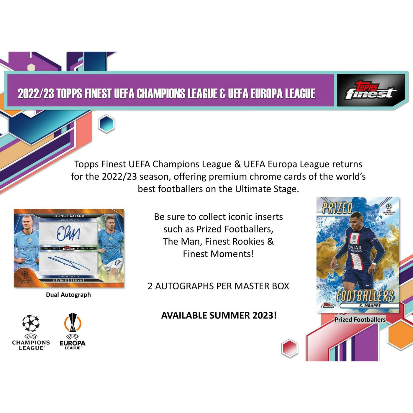 2022/23 Topps Finest UEFA Club Competitions Soccer Hobby Box (Reed Buy)