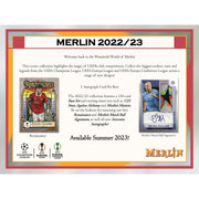 2022/23 Topps UEFA Club Competitions Merlin Chrome Soccer Hobby Pack