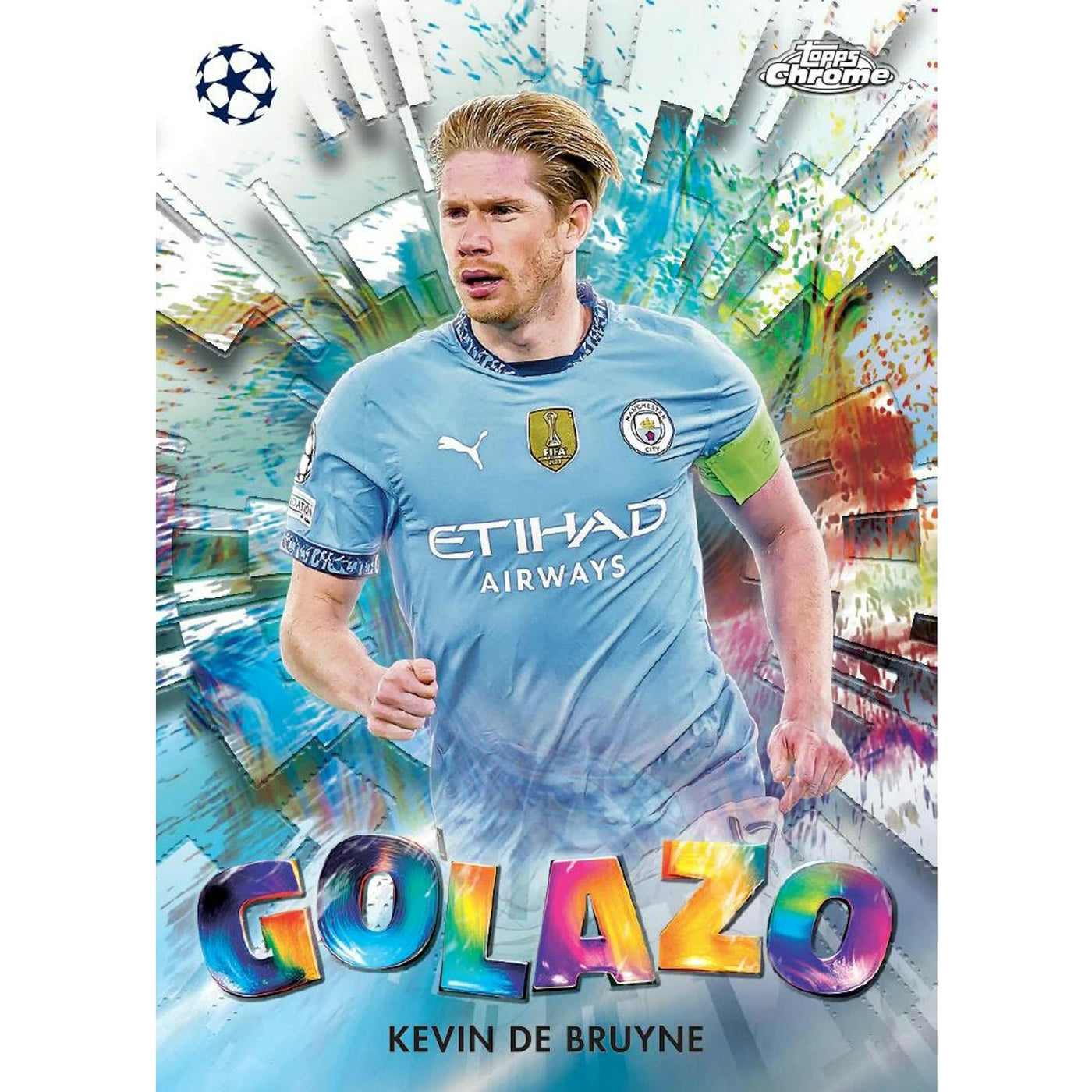 2024/25 Topps Chrome UEFA Club Competitions Soccer Hobby Jumbo Pack