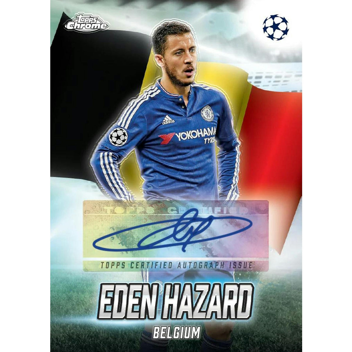 2024/25 Topps Chrome UEFA Club Competitions Soccer Hobby Jumbo 8-Box Case