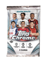 2024/25 Topps Chrome UEFA Club Competitions Soccer Hobby Pack