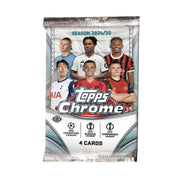 2024/25 Topps Chrome UEFA Club Competitions Soccer Hobby Pack