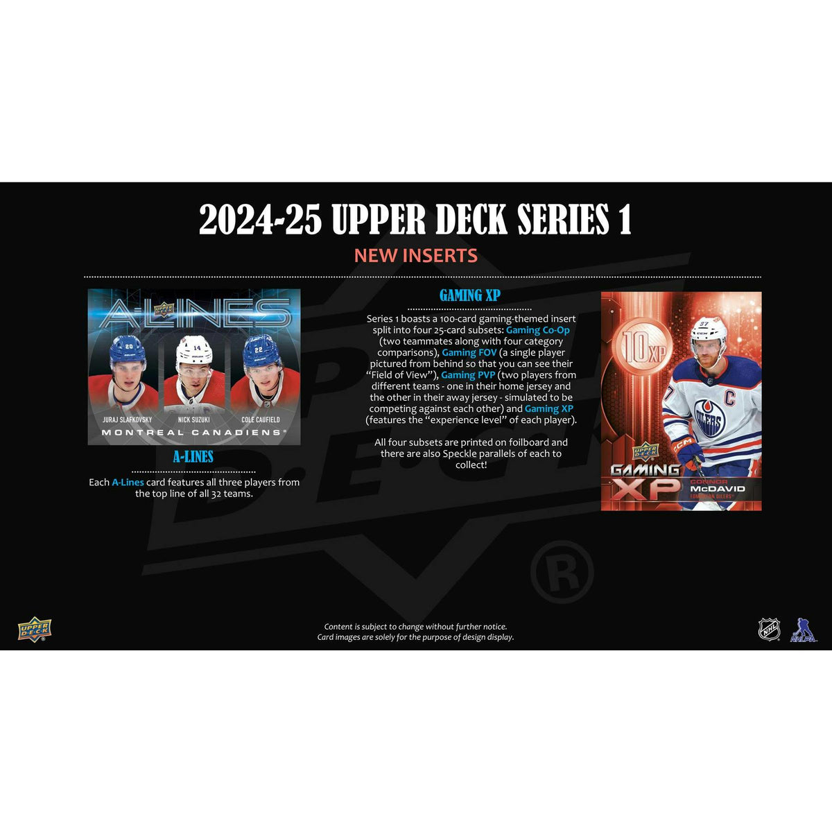 2024/25 Upper Deck Series 1 Hockey Blaster Pack (Oversized Young Guns!)