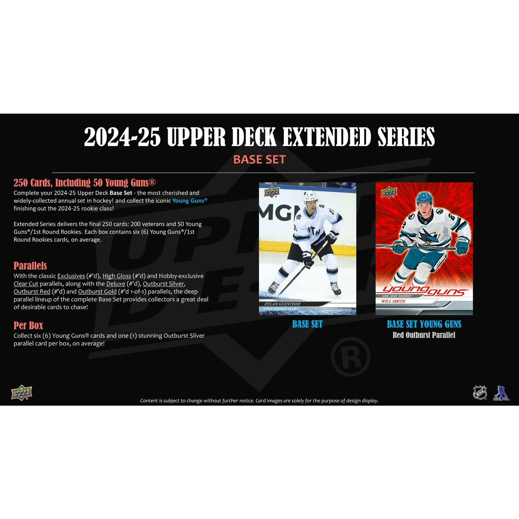 2024/25 Upper Deck Extended Series Hockey Hobby 12-Box Case