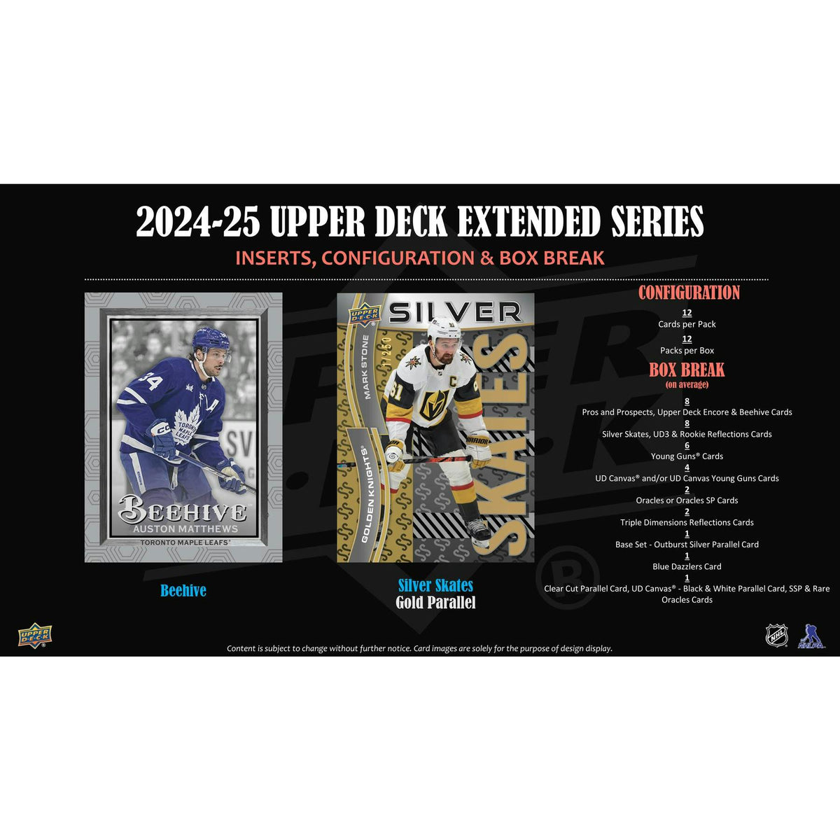 2024/25 Upper Deck Extended Series Hockey Hobby 12-Box Case