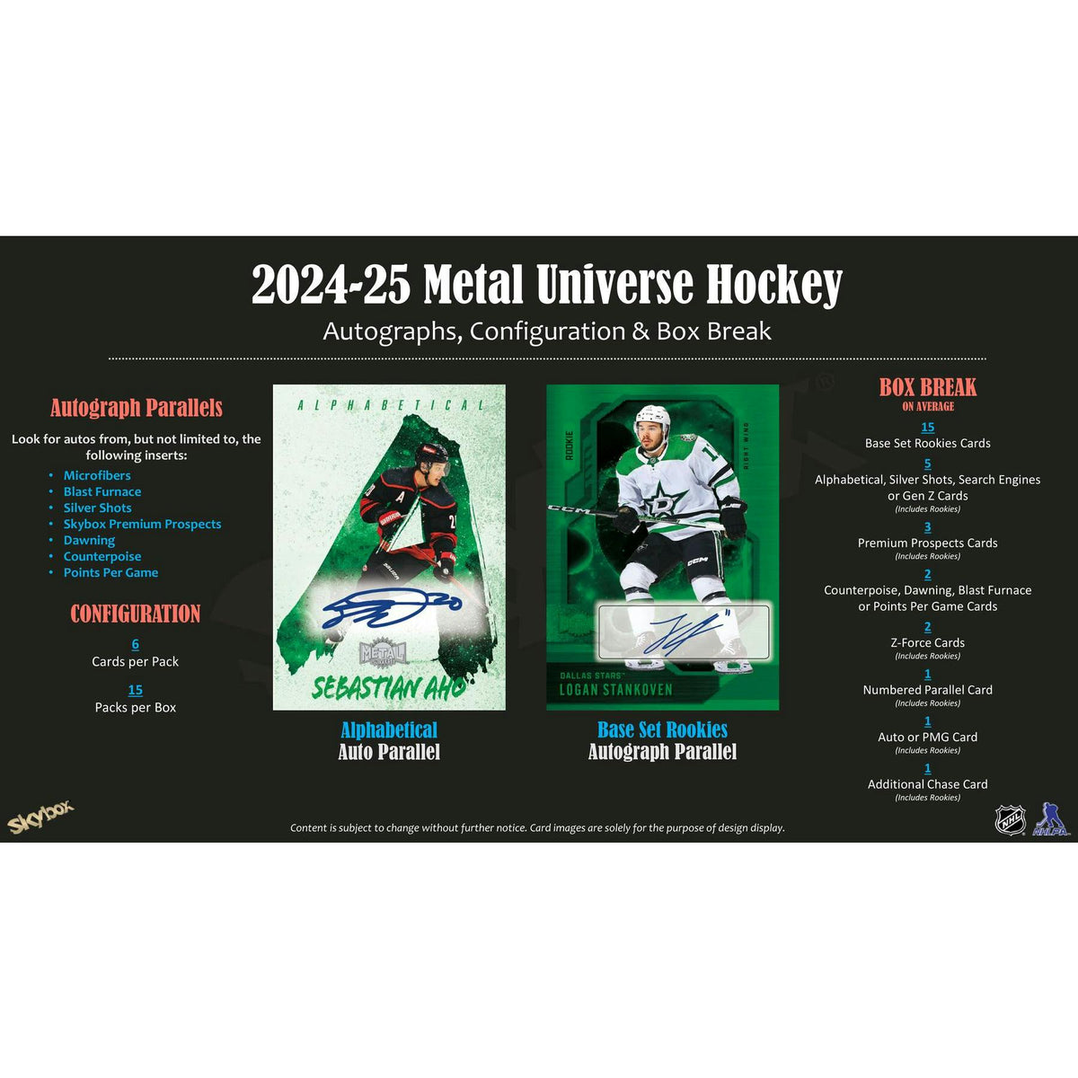 2024/25 Upper Deck Skybox Metal Universe Hockey Hobby Box