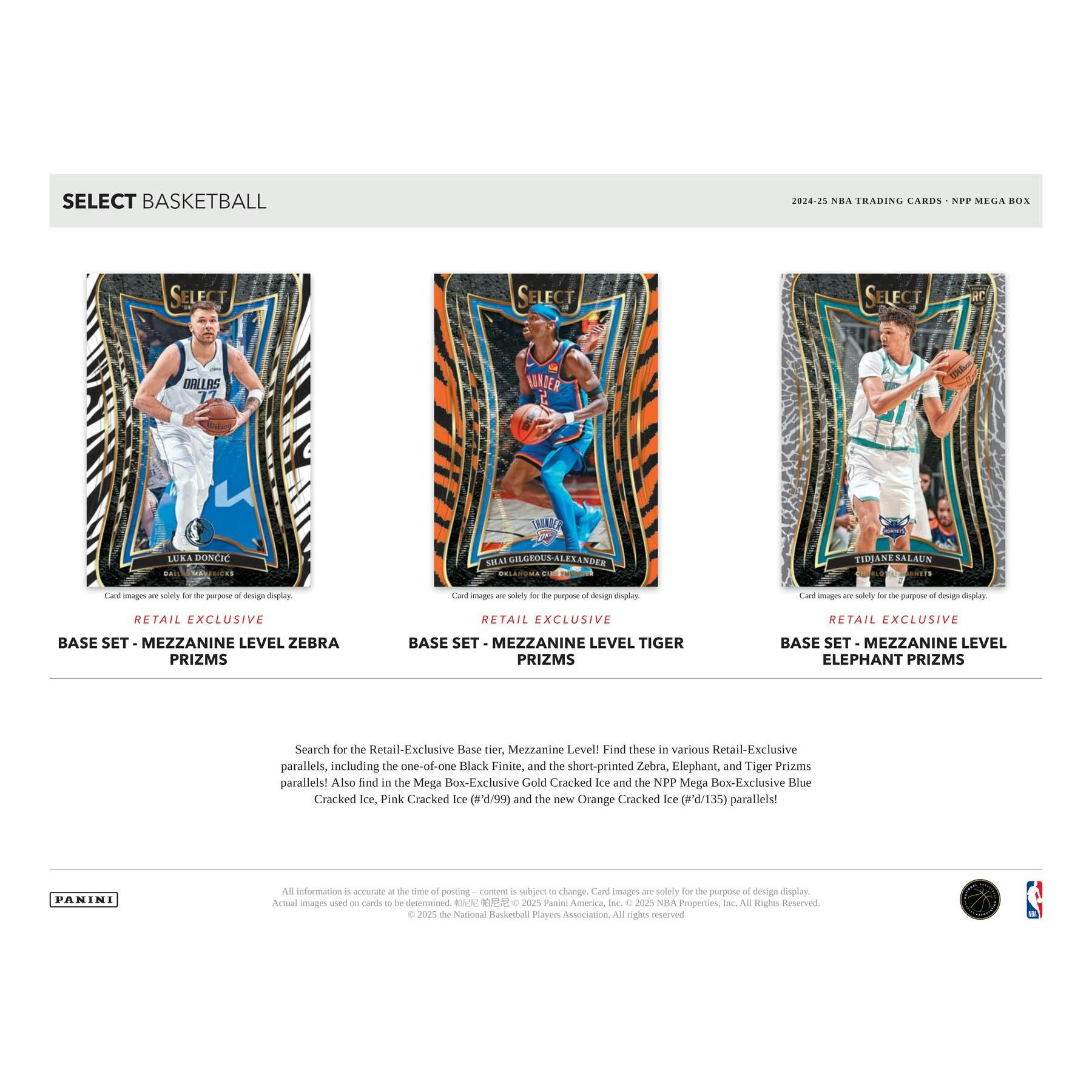 2024/25 Panini Select Basketball Mega 20-Box Case (Red & Purple Cracked Ice!)