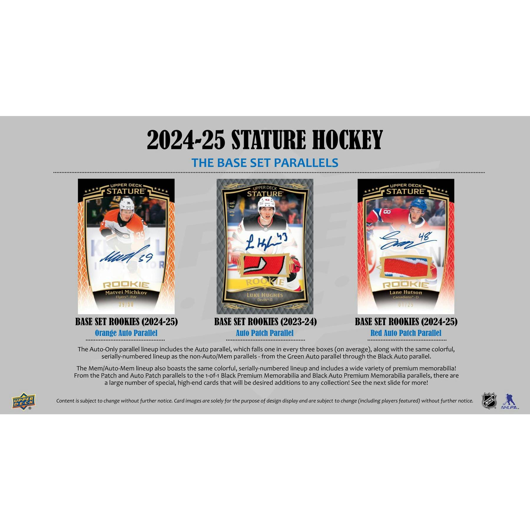 2024/25 Upper Deck Stature Hockey Hobby Box