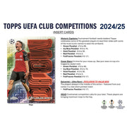 2024/25 Topps UEFA Club Competitions Soccer Blaster Pack