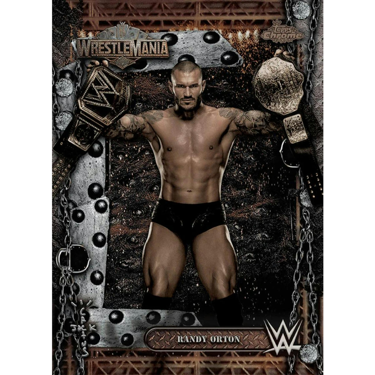 2025 Topps Chrome WWE Cactus Jack x Wrestlemania 5-Box Case