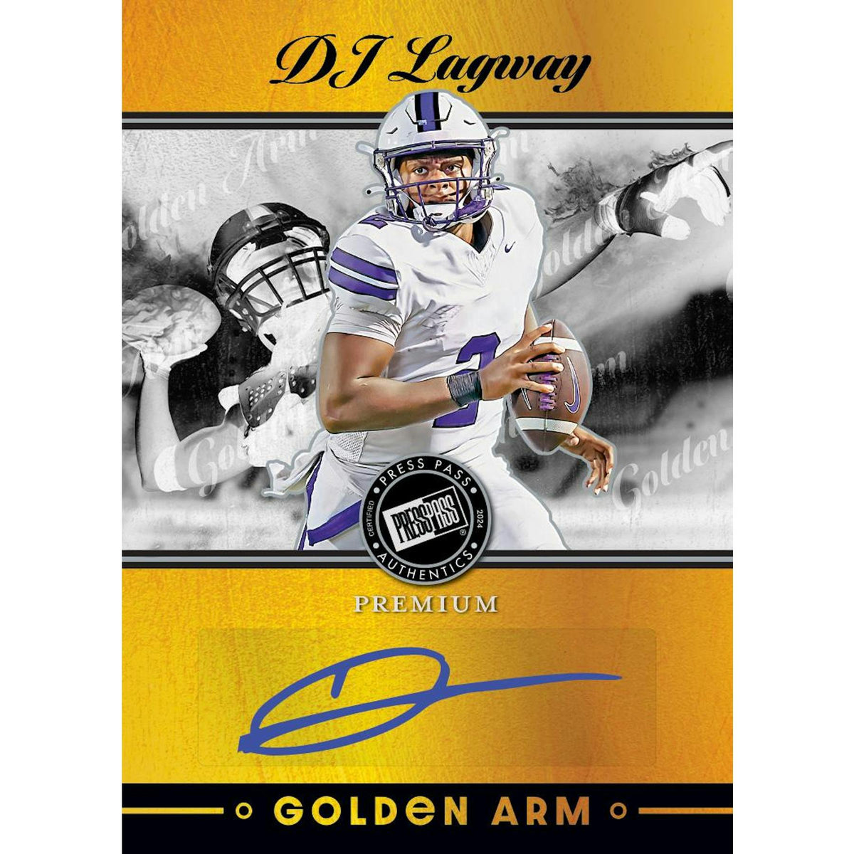 2024 Leaf Press Pass Premium Football Hobby Box