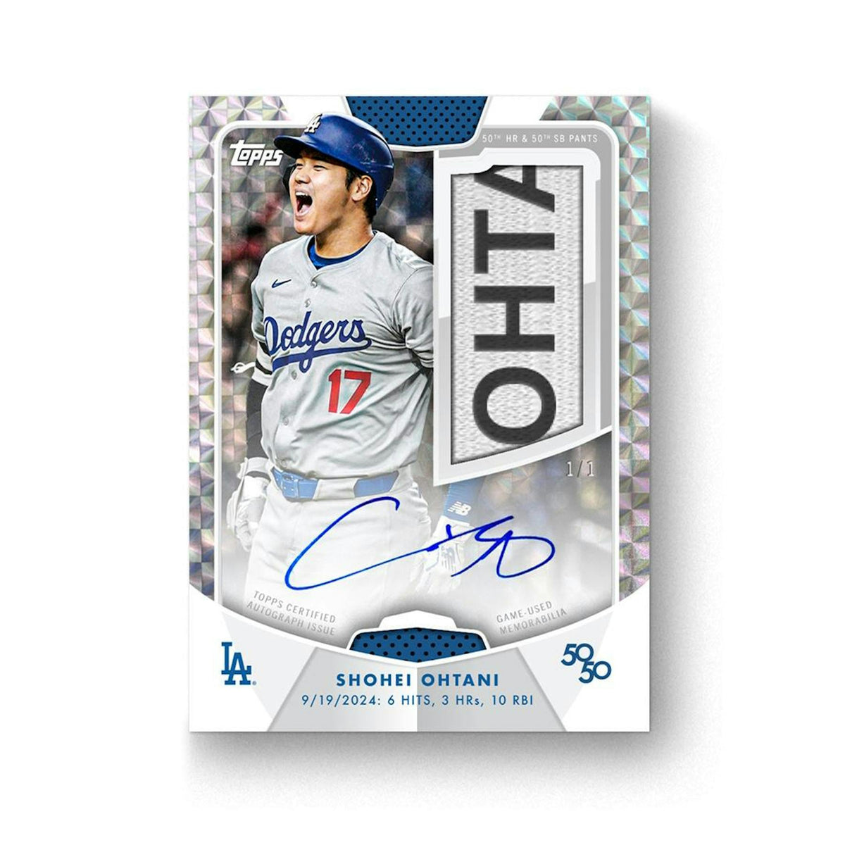 2024 Topps 50/50: Shohei Ohtani Baseball 10-Pack Box