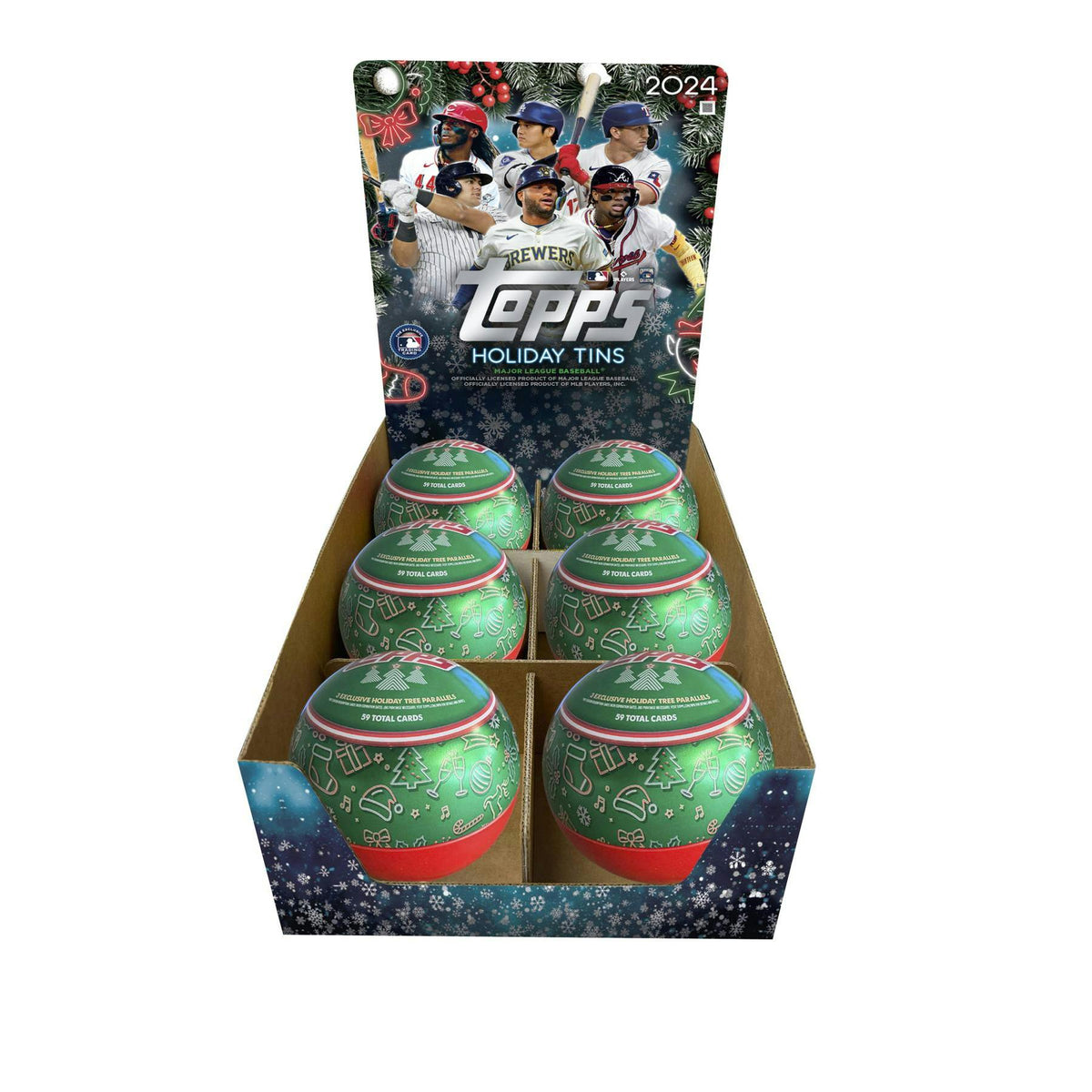 2024 Topps Holiday Baseball Tin Case (6 Ct.)