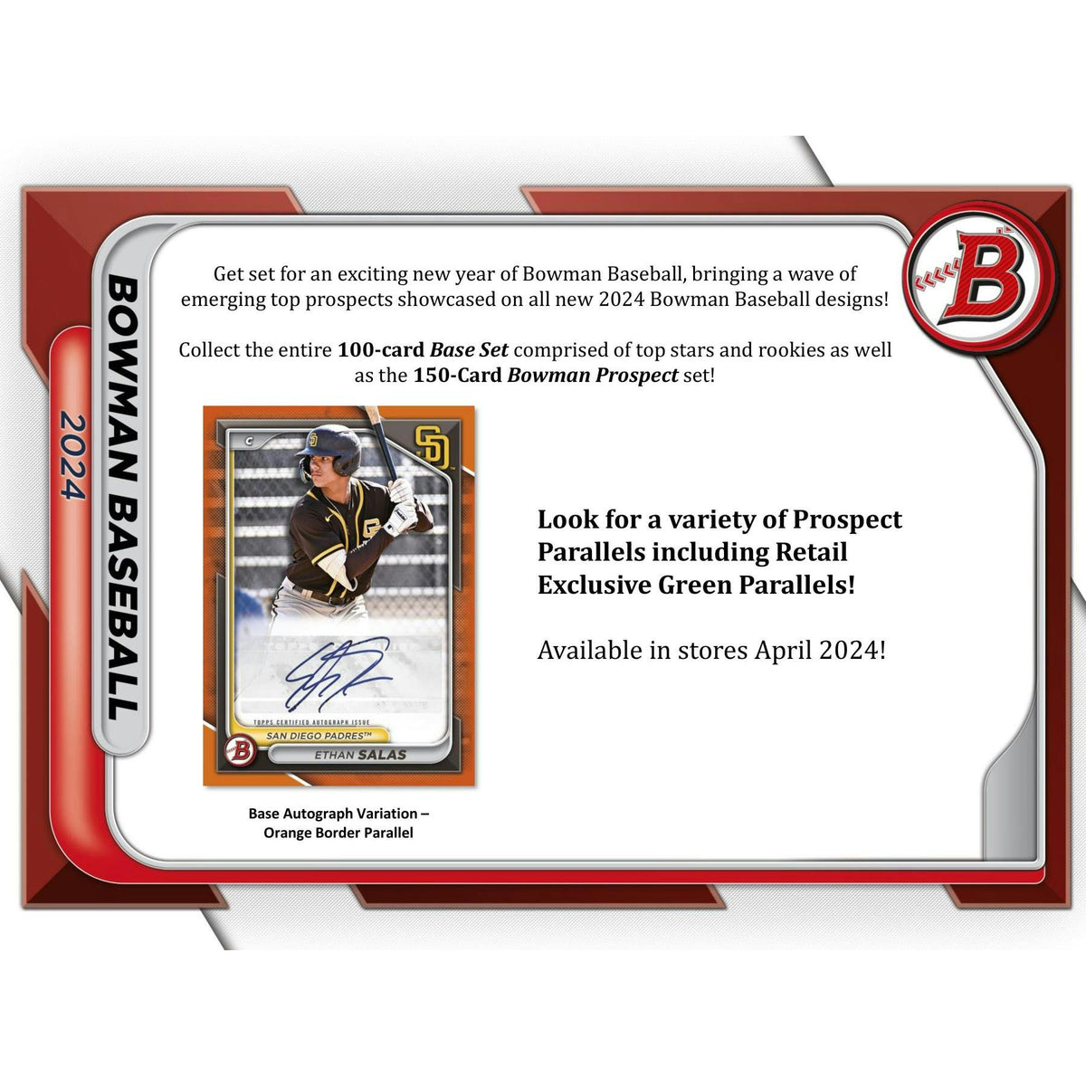 2024 Bowman Baseball 24-Pack Retail Box