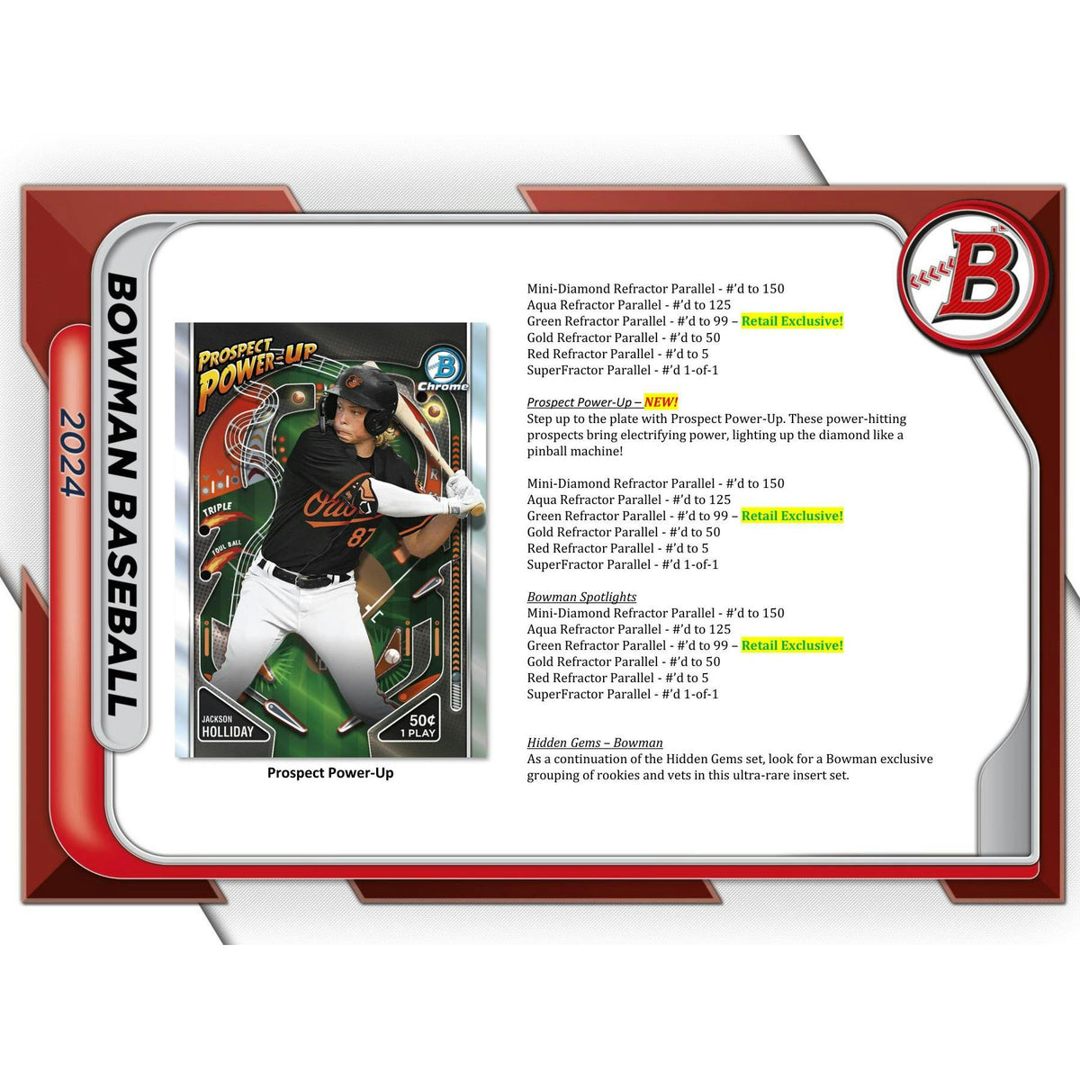 2024 Bowman Baseball 24-Pack Retail Box