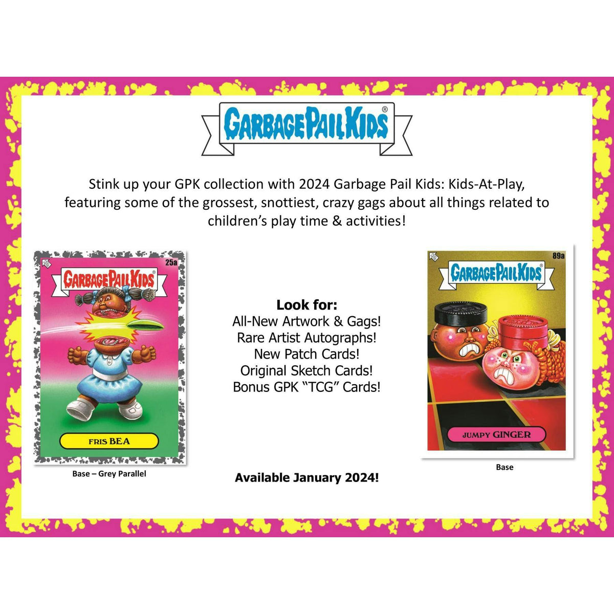 2024 Topps Garbage Pail Kids Series 1: Kids-At-Play Collector Hobby 8-Box Case