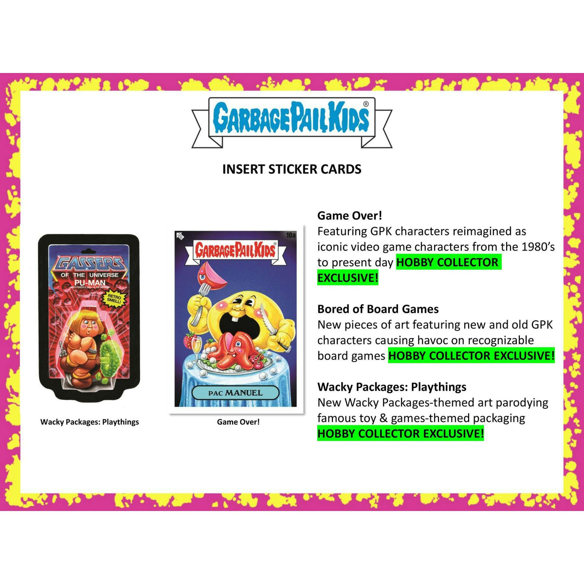 2024 Topps Garbage Pail Kids Series 1: Kids-At-Play Collector Hobby 8-Box Case