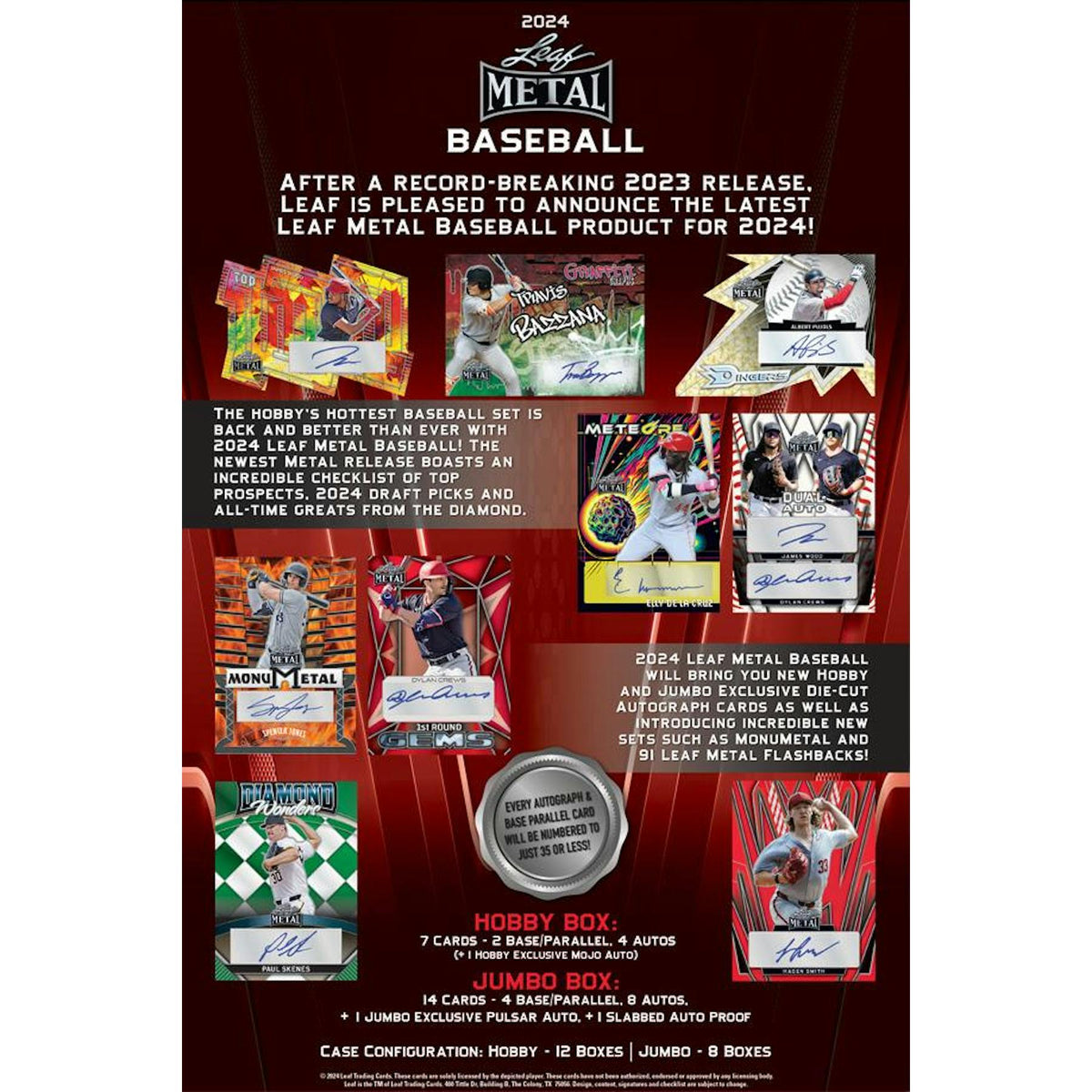 2024 Leaf Metal Baseball Hobby Box
