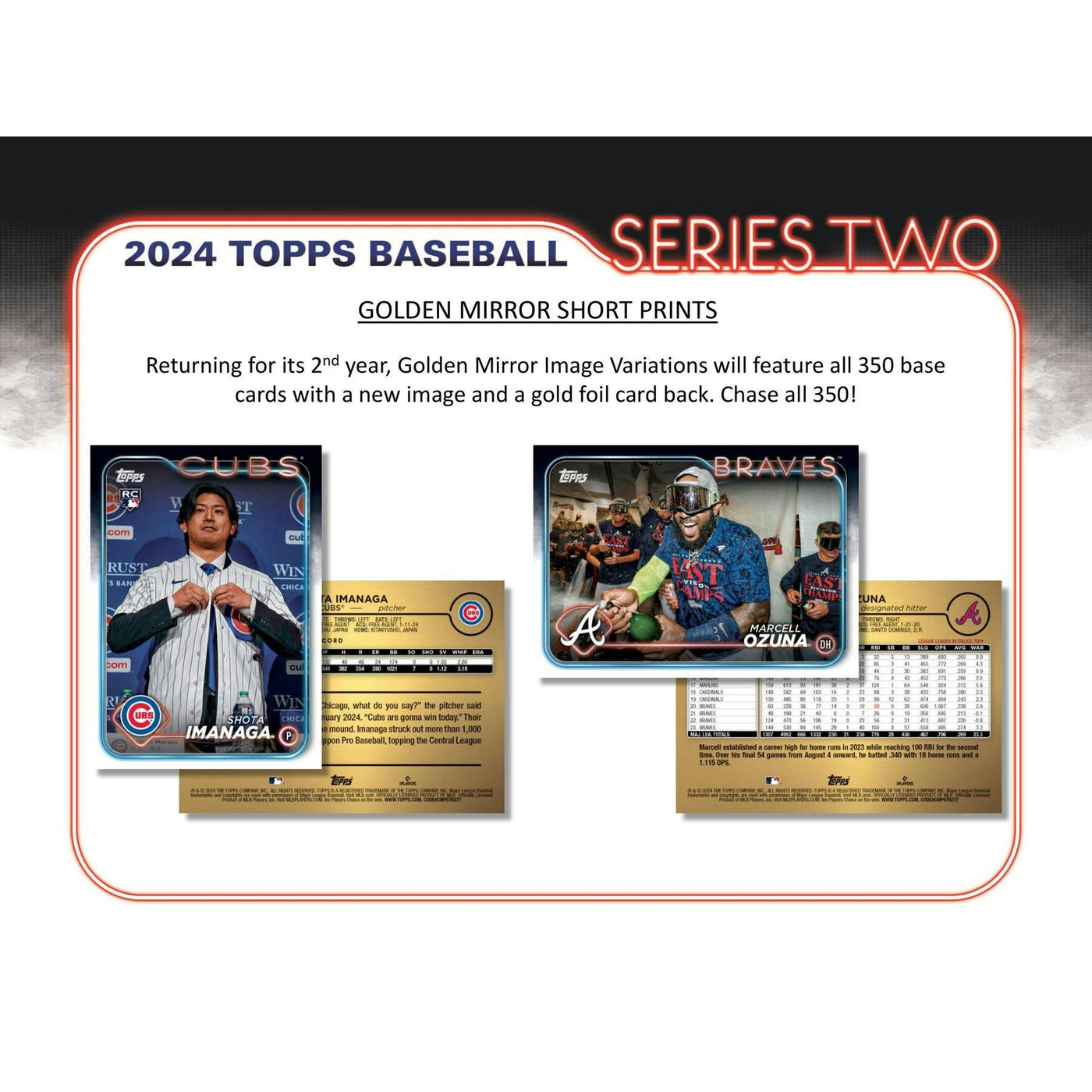 2024 Topps Series 2 Baseball Hobby Jumbo 6-Box Case