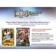 2024 Topps Archives Signature Series Baseball Hobby 20-Box Case