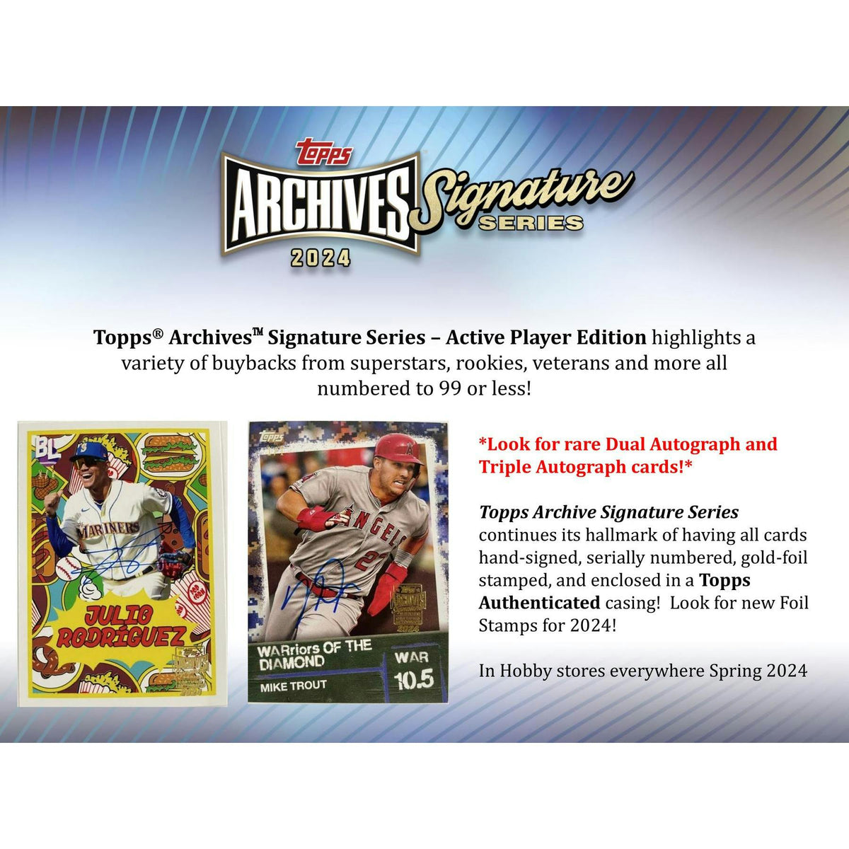 2024 Topps Archives Signature Series Baseball Hobby Box