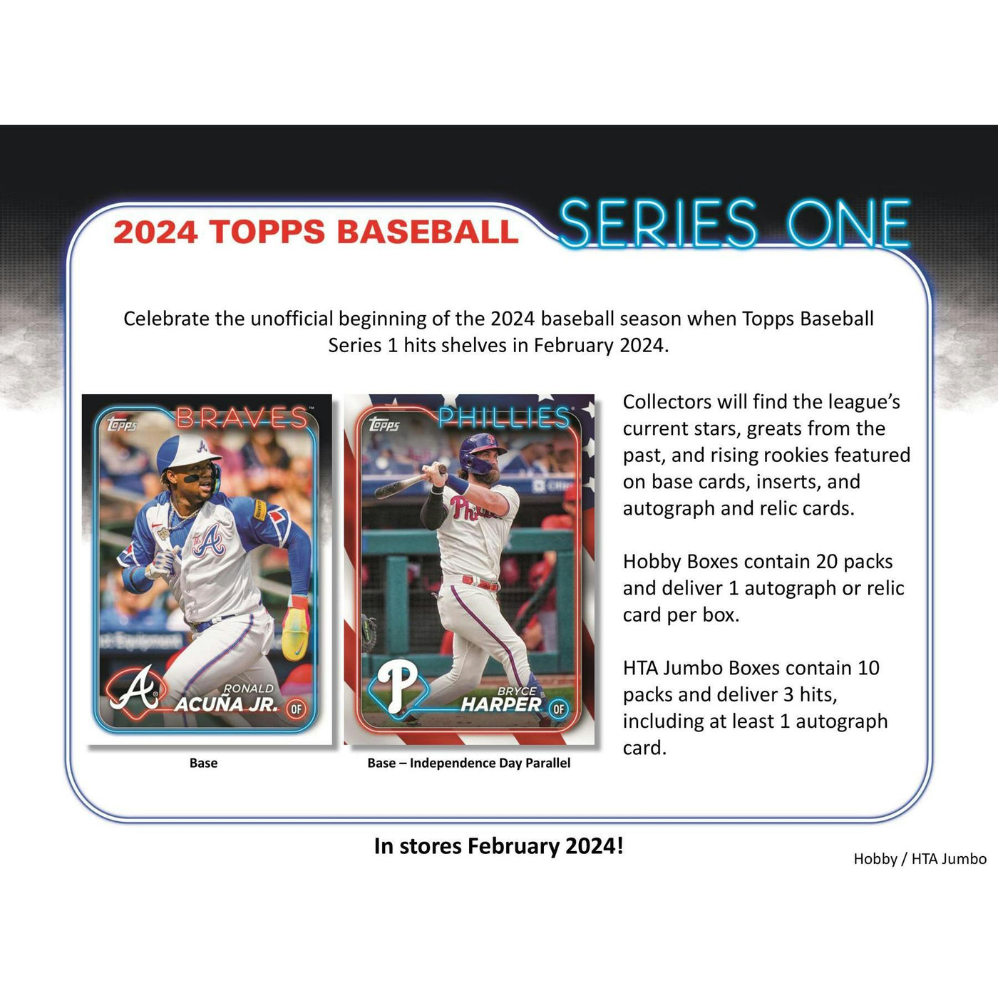 2024 Topps Series 1 Baseball Hobby Jumbo Box