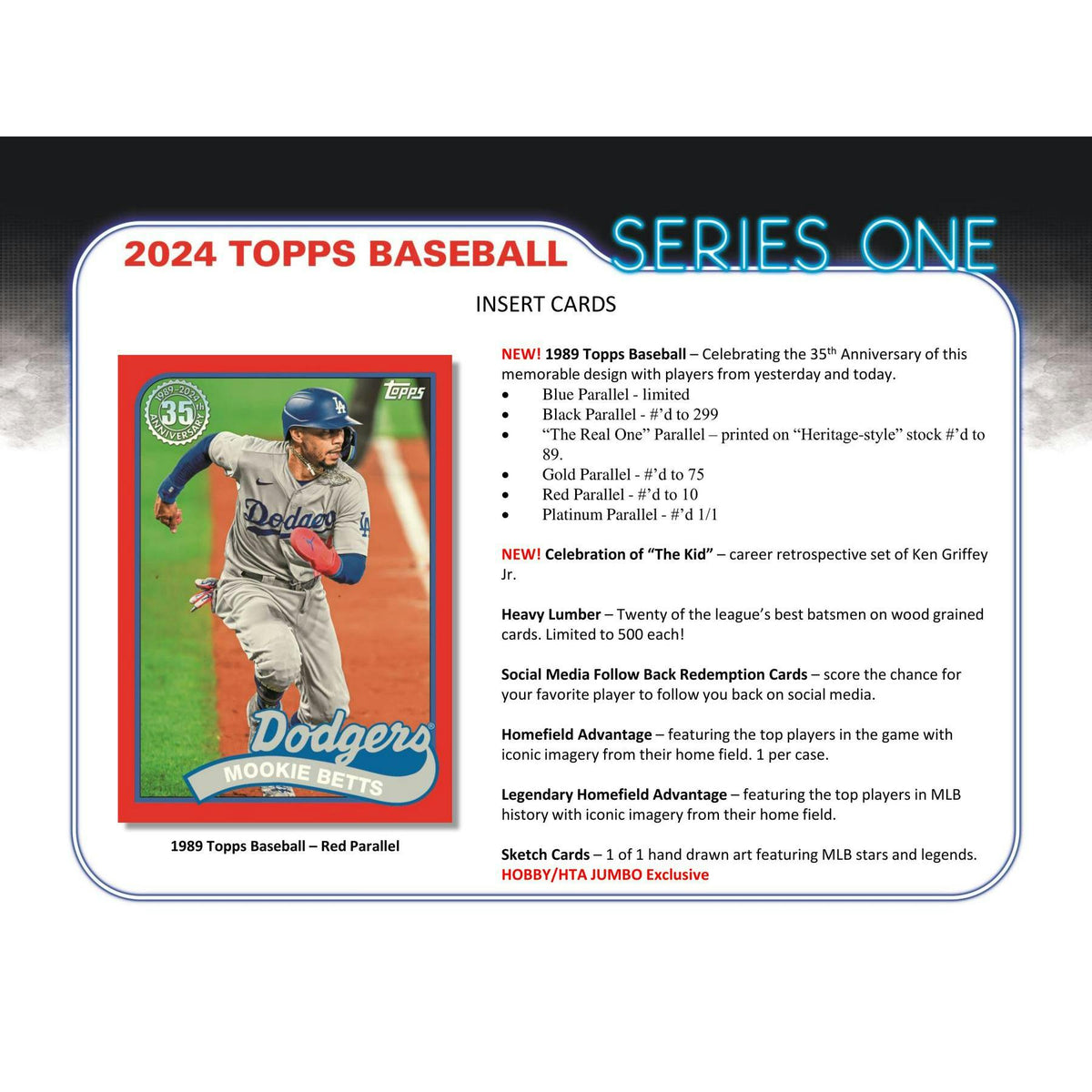2024 Topps Series 1 Baseball Hobby Jumbo Pack