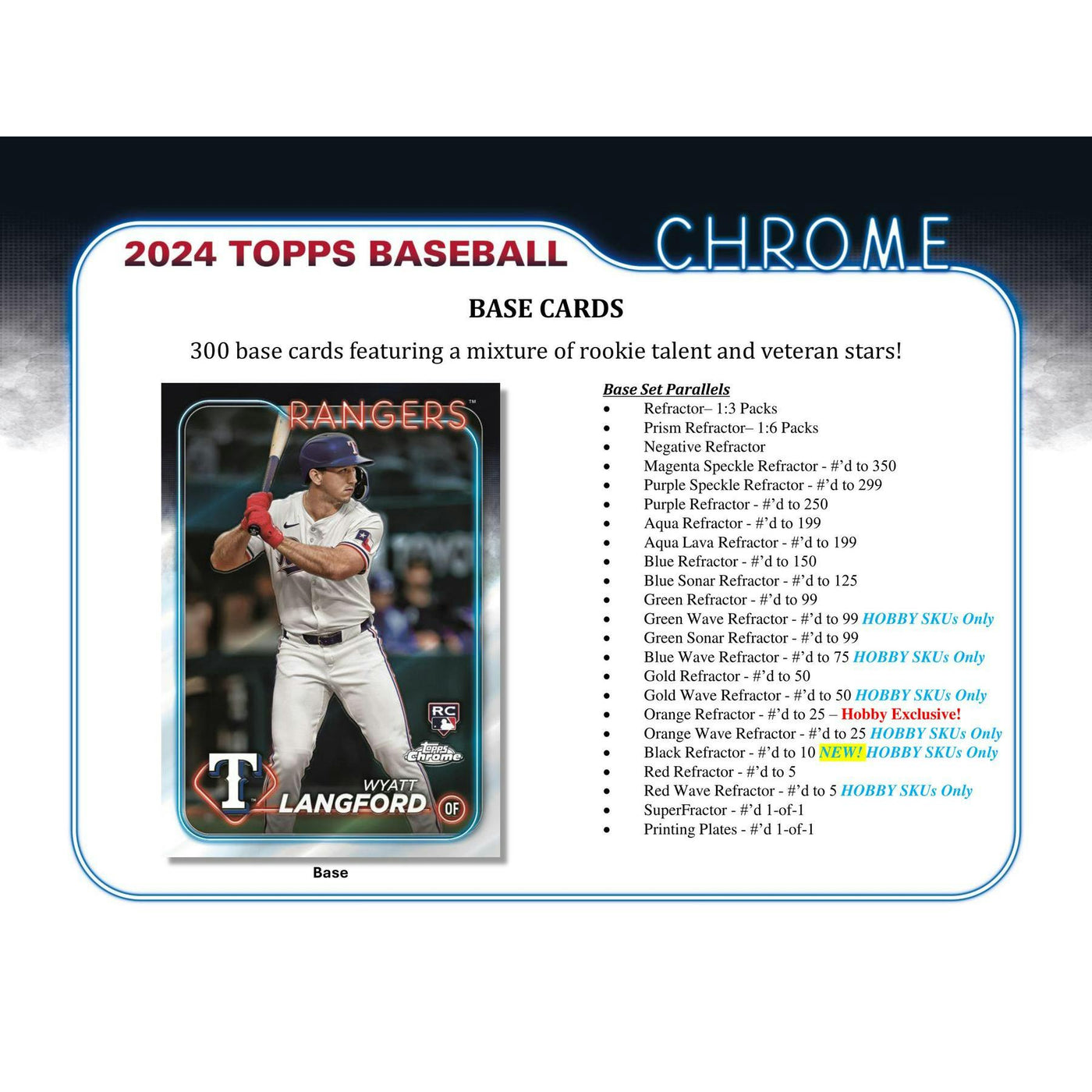 2024 Topps Chrome Baseball Hobby Box