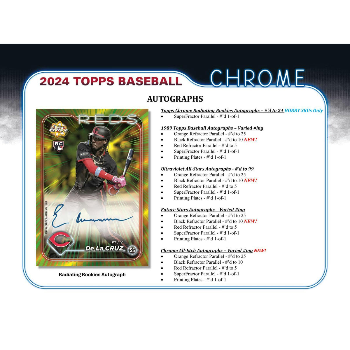 2024 Topps Chrome Baseball Hobby Box