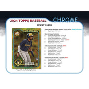 2024 Topps Chrome Baseball Hobby Jumbo 8-Box Case