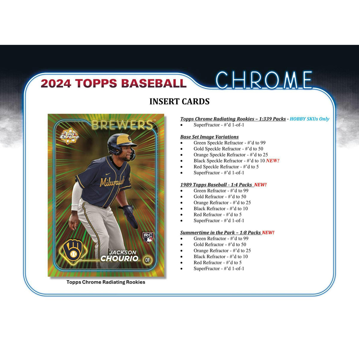 2024 Topps Chrome Baseball Hobby Jumbo 8-Box Case