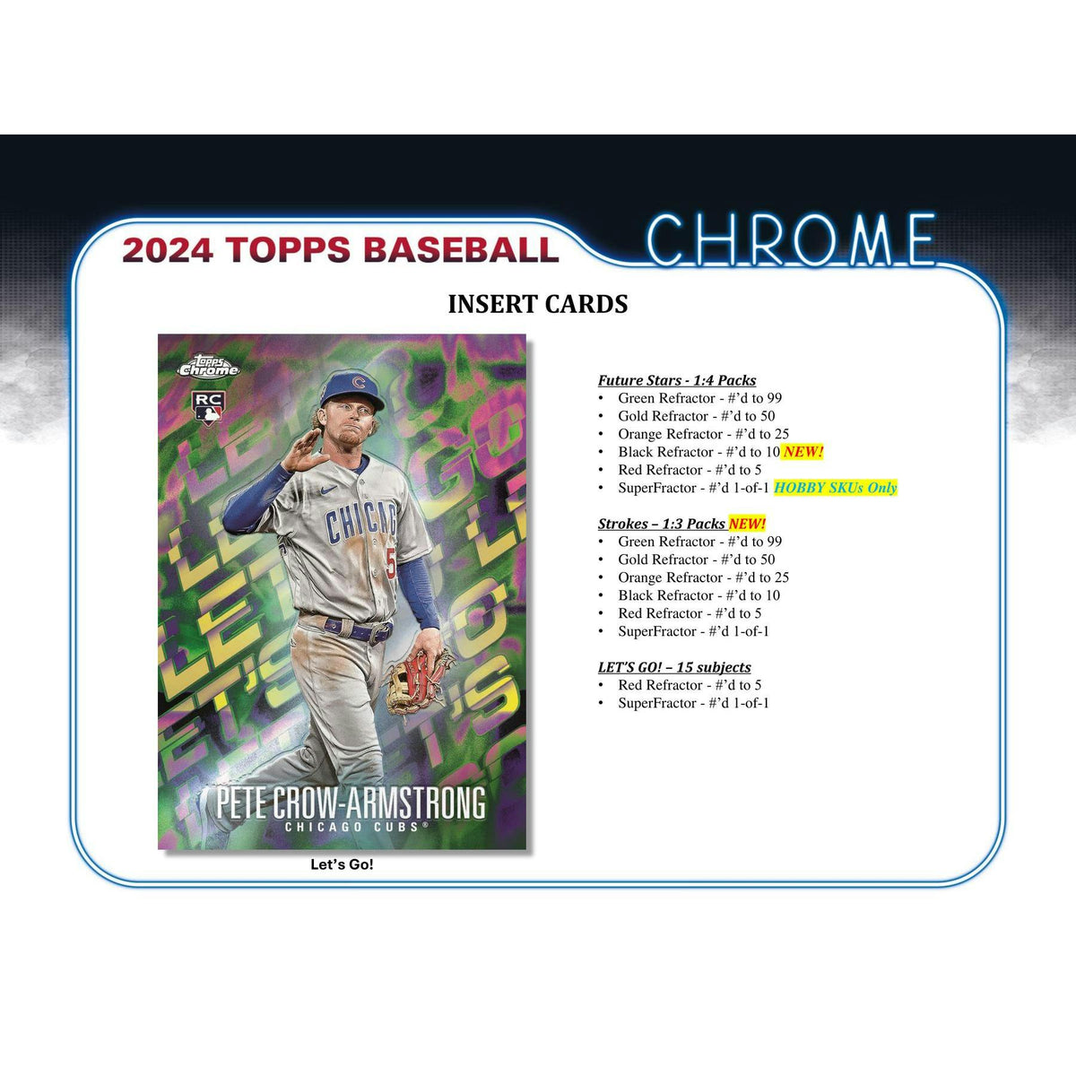 2024 Topps Chrome Baseball Hobby Jumbo Box