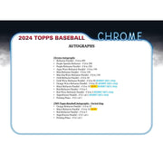 2024 Topps Chrome Baseball Hobby Jumbo 8-Box Case