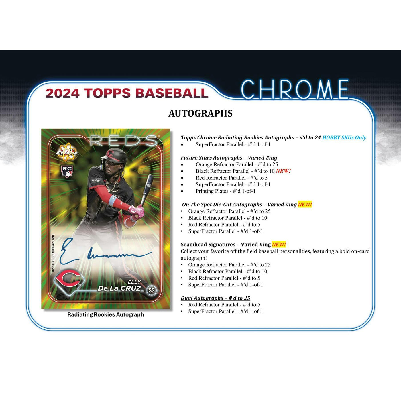 2024 Topps Chrome Baseball Hobby Jumbo Box