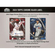 2024 Topps Chrome Black Baseball Hobby 12-Box Case