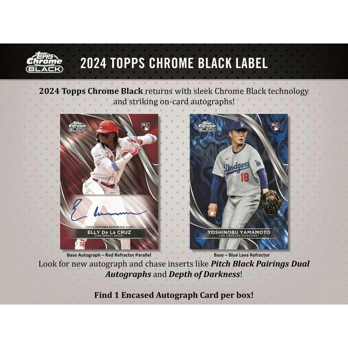 2024 Topps Chrome Black Baseball Hobby Box