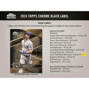 2024 Topps Chrome Black Baseball Hobby 12-Box Case