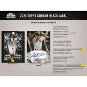 2024 Topps Chrome Black Baseball Hobby 12-Box Case