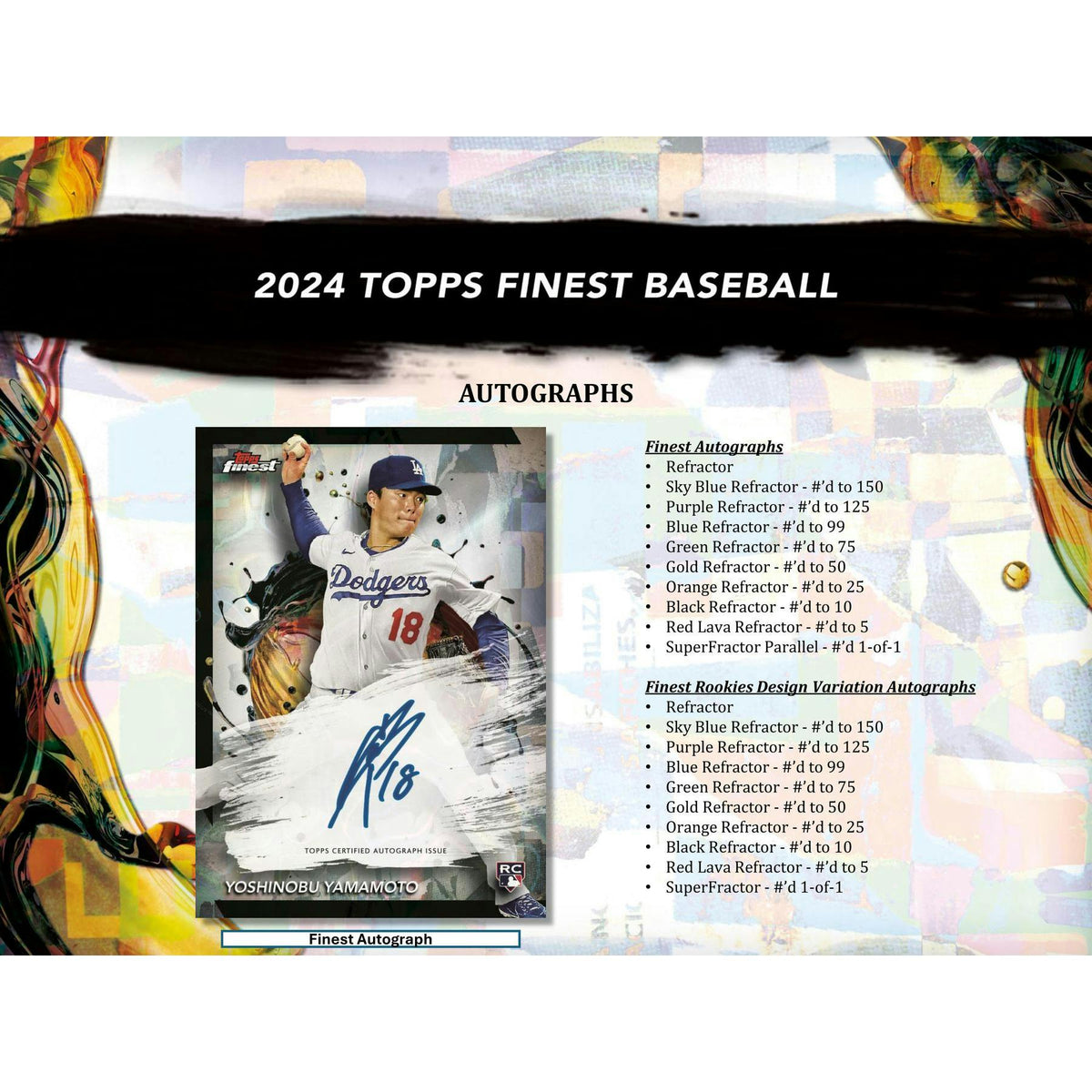 2024 Topps Finest Baseball Hobby Box
