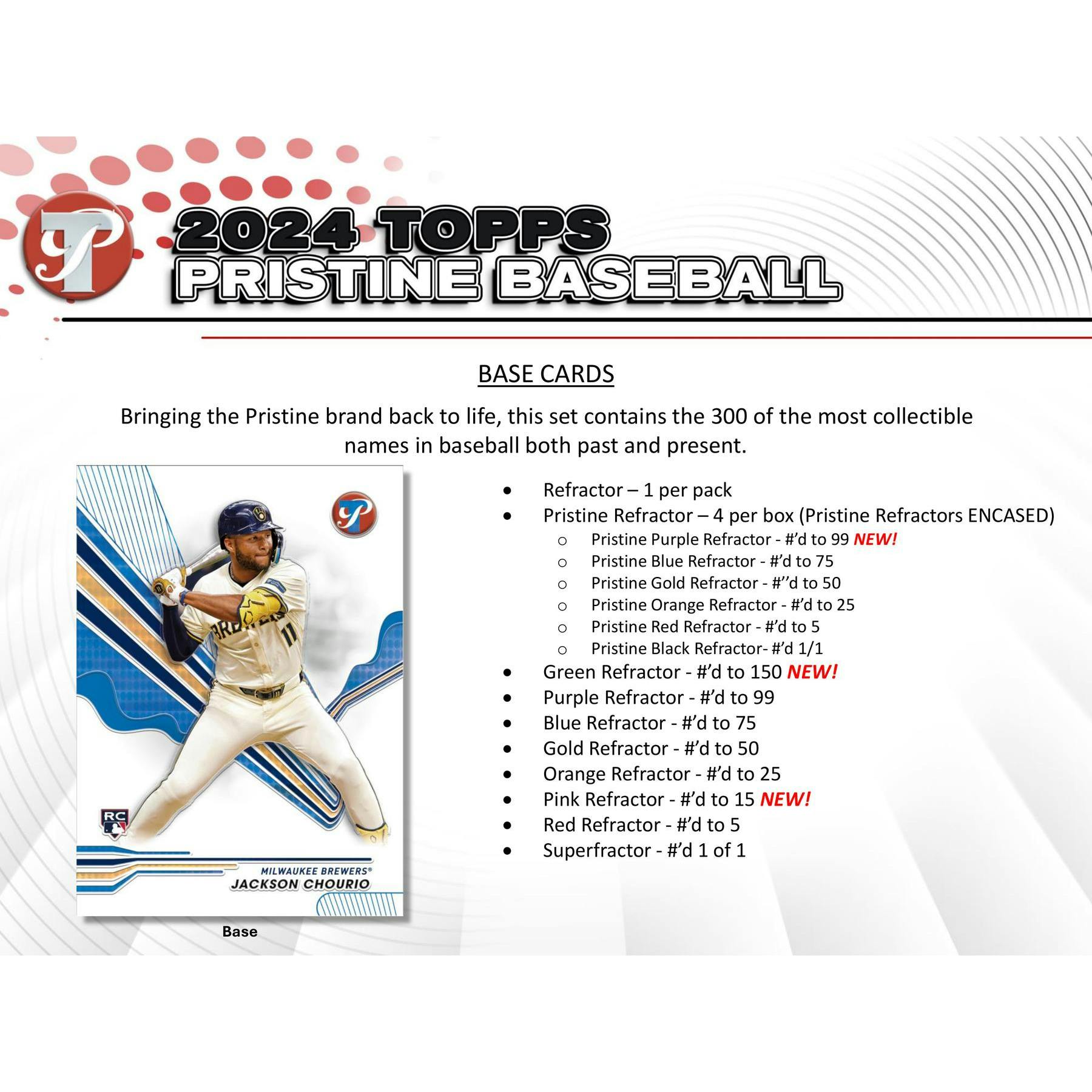 2024 Topps Pristine Baseball Hobby Box (Slightly Damaged)