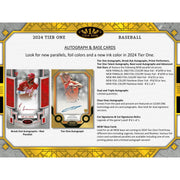 2024 Topps Tier One Baseball Hobby Box