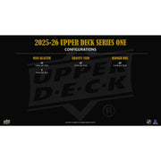 2025/26 Upper Deck Series 1 Hockey Tin (Box) Case (12 Ct.)